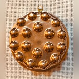 Vintage cottage core Copper Mold Wall Hanging (b)